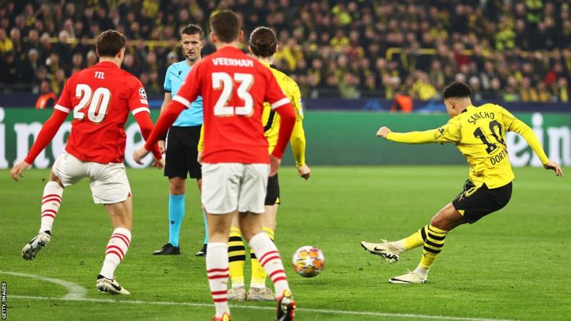 Sancho Propels Borussia Dortmund to Champions League Quarterfinals